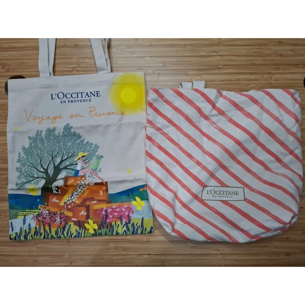 L'Occitane Totebag Tote bag lot of 2!